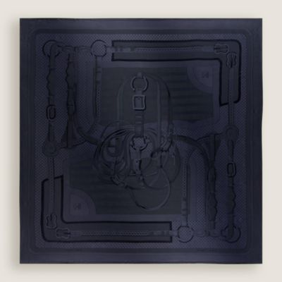 カレジェアン 135 ジャカード 《コーチング》 - ブルー | Hermès